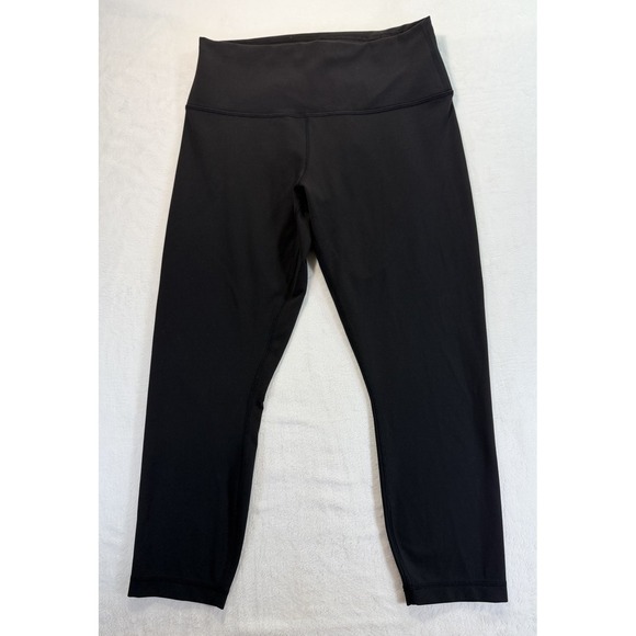 lululemon athletica Pants - Lululemon Wunder Train High Rise Tights 24" Black Women's 12 Crop Contour